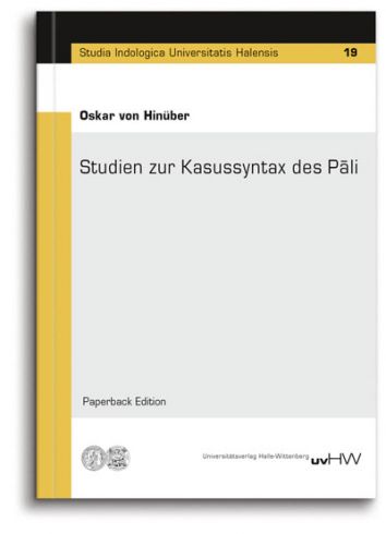 von Hinüber | Kasussyntax des Pāli — Paperback Edition